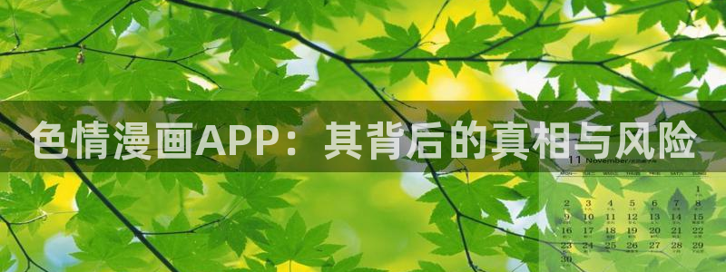 漫画之家无广告：色情漫画APP：其背后的真相与风险